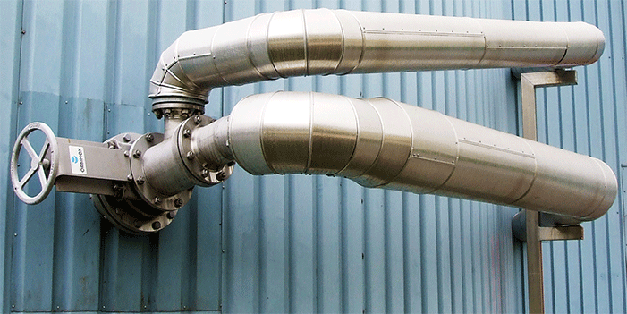 3 water jet air compressors at the 4000 m3 clear filtrate storage tank of the paper mill 